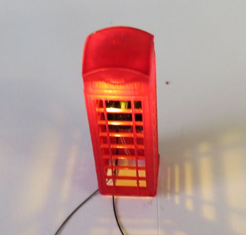 OO Scale Telephone Box with Light